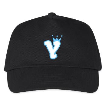 Monogramm Y Kleinkind Jungen Krone - Kinder Basecap - Schwarz - Vorne