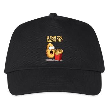 Potato Meet French Fries - Kids’ Baseball Cap - black - Front