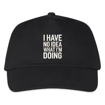 I Have No Idea What I'm Doing 14 - Kinder Basecap - Schwarz - Vorne