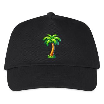 palm tree - Kids’ Baseball Cap - black - Front