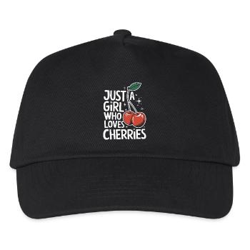 Cherries Cherries Fruits Food - Kids’ Baseball Cap - black - Front