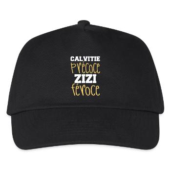 Chauve Qui Peut Humour Calvitie Homme Humour Beauf - Casquette de baseball Enfant - noir - Devant