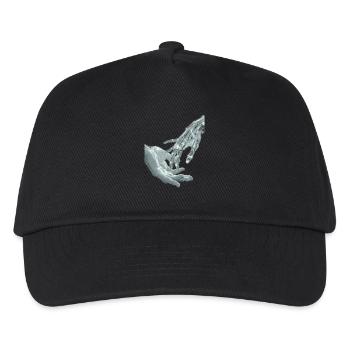 Mains - Casquette de baseball Enfant - noir - Devant