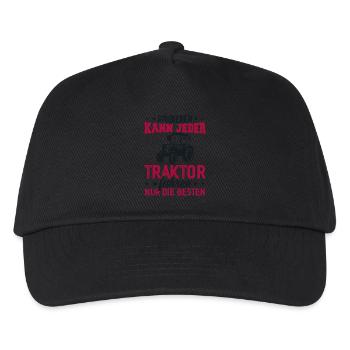 Anyone can study tractor driving only the best - Kids’ Baseball Cap - black - Front