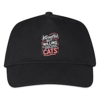 Introvertierter asozialer introvertierter - Kinder Basecap - Schwarz - Vorne