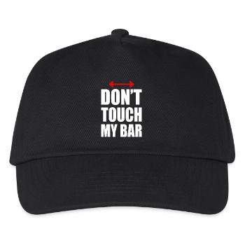 Don't touch my bar - Kinder Basecap - Schwarz - Vorne