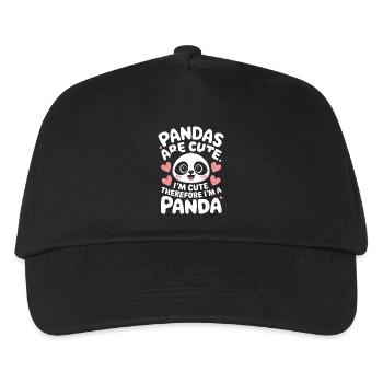 Panda Ours Panda Animal Pandas - Casquette de baseball Enfant - noir - Devant