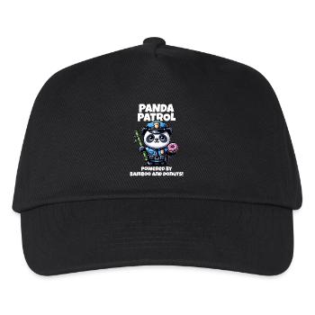 Polizei Panda - Kinder Basecap - Schwarz - Vorne