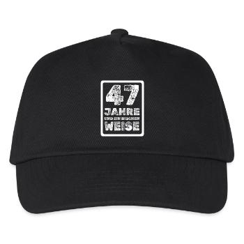 47 - Kinder Basecap - Schwarz - Vorne