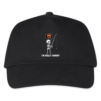 I'm Reelly Hungry - Kids’ Baseball Cap - black - Front