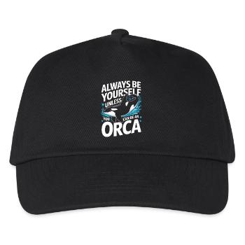 Orca Killer Whale Ocean Animal Whales - Kids’ Baseball Cap - black - Front