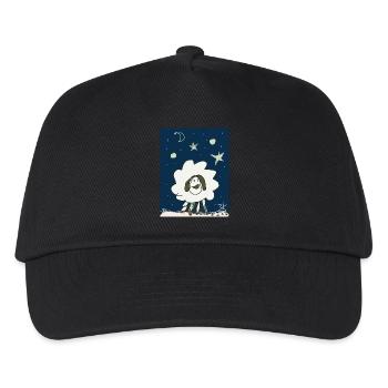 Gute Nacht Schaf - Kinder Basecap - Schwarz - Vorne
