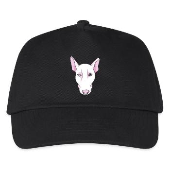 Bullterrier - Kinder Basecap - Schwarz - Vorne