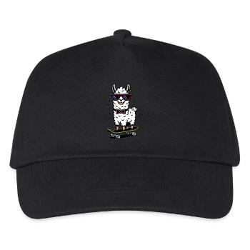 Skate Lama - Kids’ Baseball Cap - black - Front