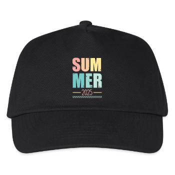 Summer 2025 - Kinder Basecap - Schwarz - Vorne