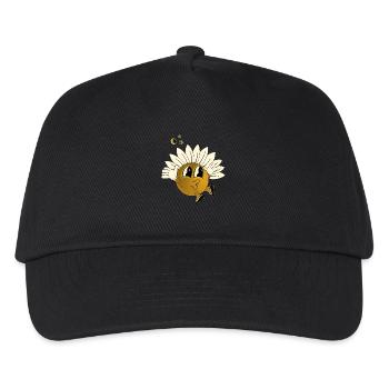Jumping Flower - Kinder Basecap - Schwarz - Vorne