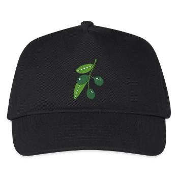 olive branch - Kids’ Baseball Cap - black - Front
