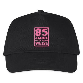 Alter 85 - Kinder Basecap - Schwarz - Vorne