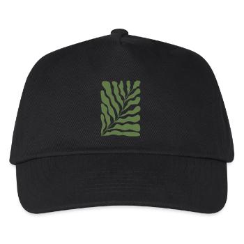 Abstrait Floral - Casquette de baseball Enfant - noir - Devant