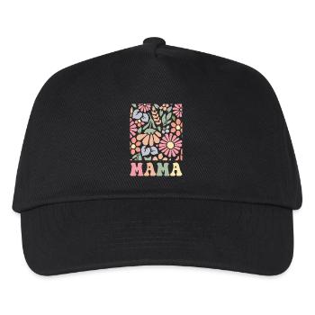 Mama Boho Flora - Kids’ Baseball Cap - black - Front
