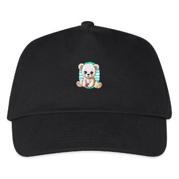 80s 90s Teddy Retro Teddy Bear Bear Bears Kids - Kids’ Baseball Cap - black - Front