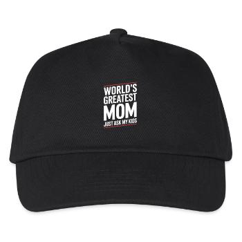 Maman Mère Fête des Mères - Casquette de baseball Enfant - noir - Devant