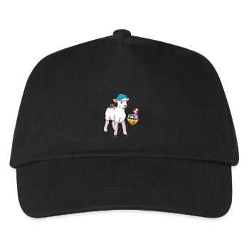 80s 90s Lamb Lambs Sheep Sheep Easter - Kids’ Baseball Cap - black - Front