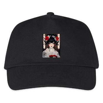 Crimson Blossom: Der Geishas-Fluch - Kinder Basecap - Schwarz - Vorne
