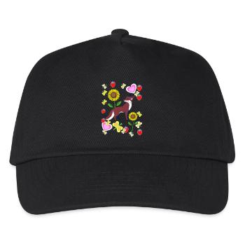 80er 90er Fuchs Füchse Retro Kinder Sommerzeit - Kinder Basecap - Schwarz - Vorne