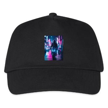 Nightlife Biker Style - Kinder Basecap - Schwarz - Vorne