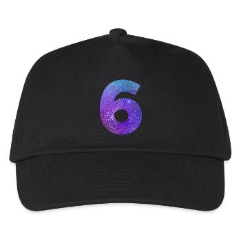 Galaxie Nummer 6 - Kinder Basecap - Schwarz - Vorne