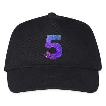 Galaxie Nummer 5 - Kinder Basecap - Schwarz - Vorne