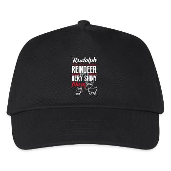 Christmas Rudolph Reindeer - Kids’ Baseball Cap - black - Front