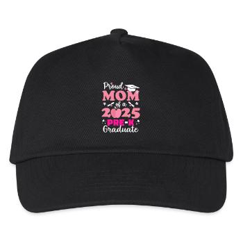 Proud Mom of Pre-K Graduate 2025 - Kids’ Baseball Cap - black - Front
