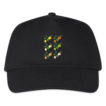 zitrusfruechte zweige - Kinder Basecap - Schwarz - Vorne