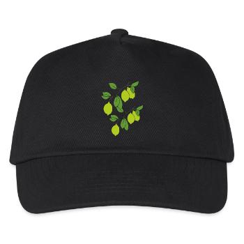 Lime sprigs - Kids’ Baseball Cap - black - Front