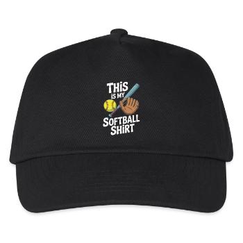 This Is My Softball Player Catcher Pitcher Funny - Kids’ Baseball Cap - black - Front