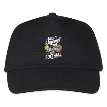 Drôle de saison de softball baseball lanceur receveur - Casquette de baseball Enfant - noir - Devant