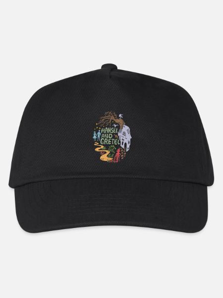 Hänsel und Gretel Hexenhaus Vintage - Kinder Basecap - Schwarz