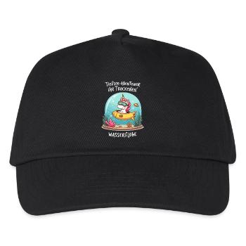 Einhorn-Aquarium - Kinder Basecap - Schwarz - Vorne