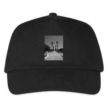 Sicilian beach road with palm trees - Kids’ Baseball Cap - black - Front
