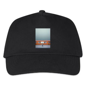 Woman in Trench Coat - Kids’ Baseball Cap - black - Front