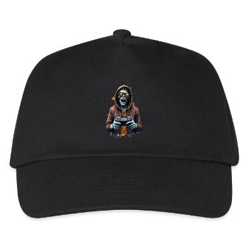 Untoter mit goldener Sonnenbrille - Kinder Basecap - Schwarz - Vorne