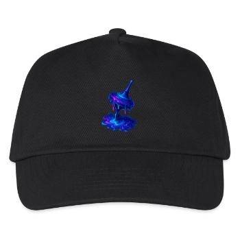 Melting Top Blue Purple - Kids’ Baseball Cap - black - Front