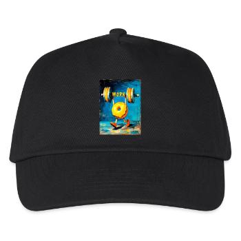 "Workout" by van Gogh - Kinder Basecap - Schwarz - Vorne