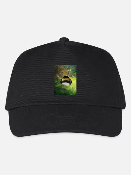 Wildbiene - Kinder Basecap - Schwarz