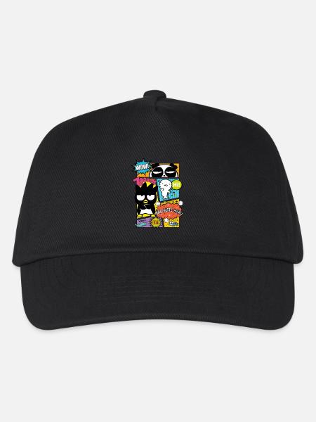Bad Badtz-Maru Mit Freunden Im Comic Stile - Kinder Basecap - Schwarz