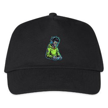 Zombie Gamer – Brain needs a break! - Kids’ Baseball Cap - black - Front