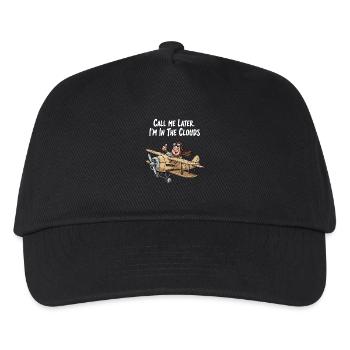 Au-dessus des nuages : avion avion - Casquette de baseball Enfant - noir - Devant