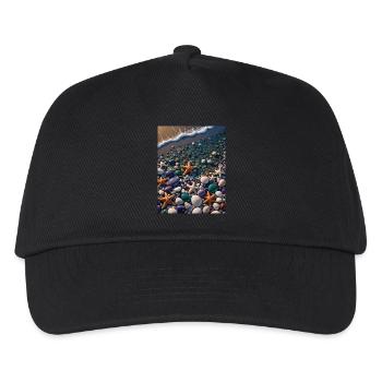 Seaside Star Treasure : Cyber Starfish - Kids’ Baseball Cap - black - Front